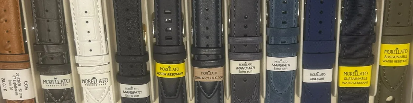Leren horlogebandjes in verschillende kleuren